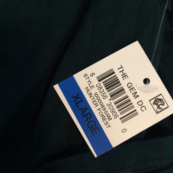 NEW INC Crewneck Knit Top Shirred Sleeves Green XL - Picture 4 of 6